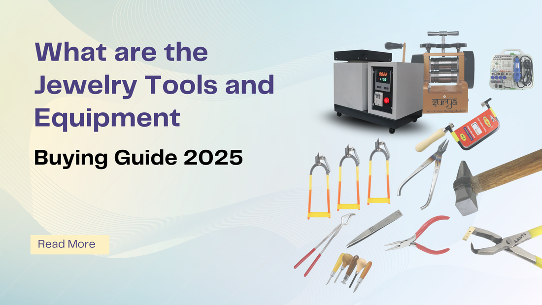 Jewellery Making Tools and Machines including furnace, rolling mill, saw frames, pliers