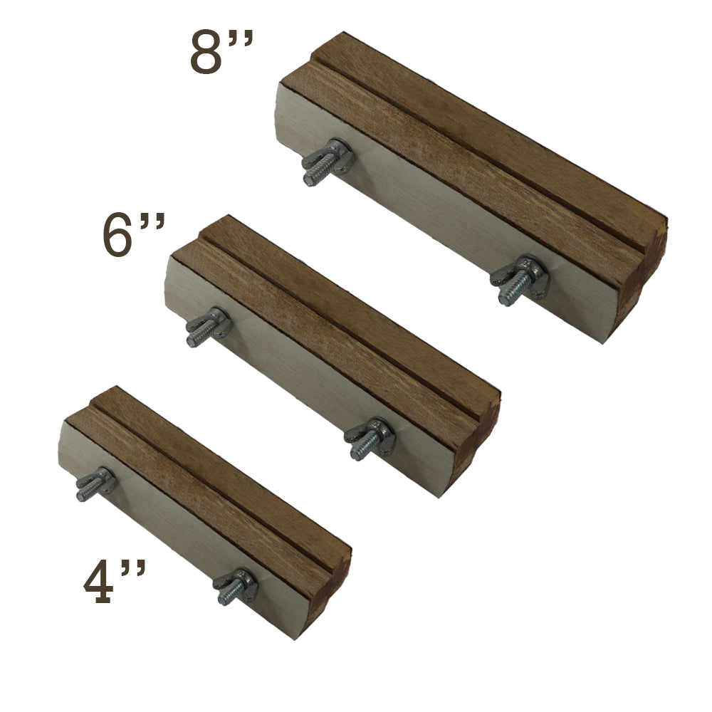 Jeweltech Wooden Ring Vice Holder – Adjustable Clamp in 4", 6", 8" for Jewelry Crafting and Stone Setting