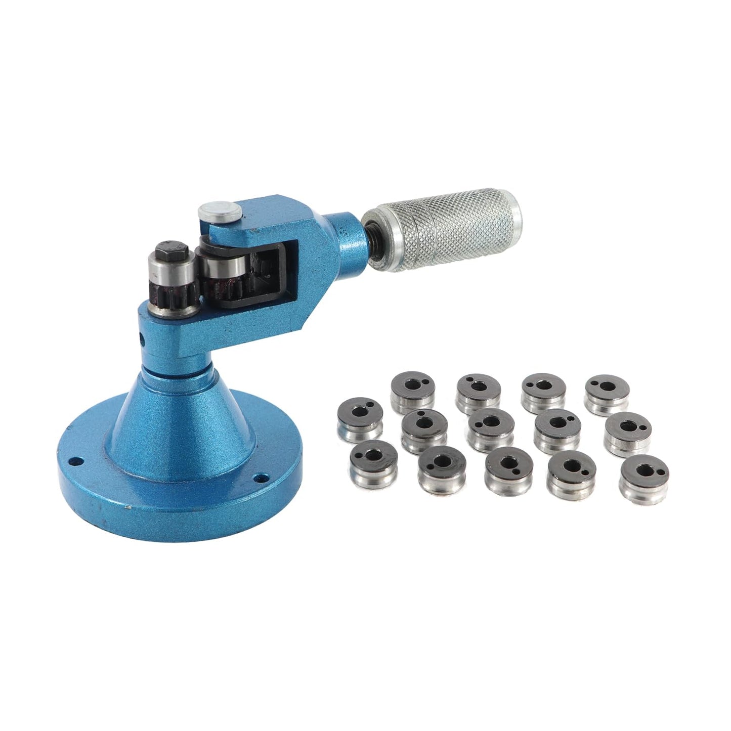 Ring stretcher reducer tool with 14 dies for jewelry resizing