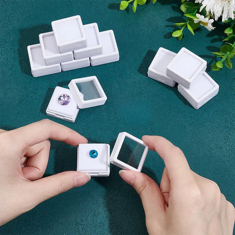 Craft and gemstone storage organizer set