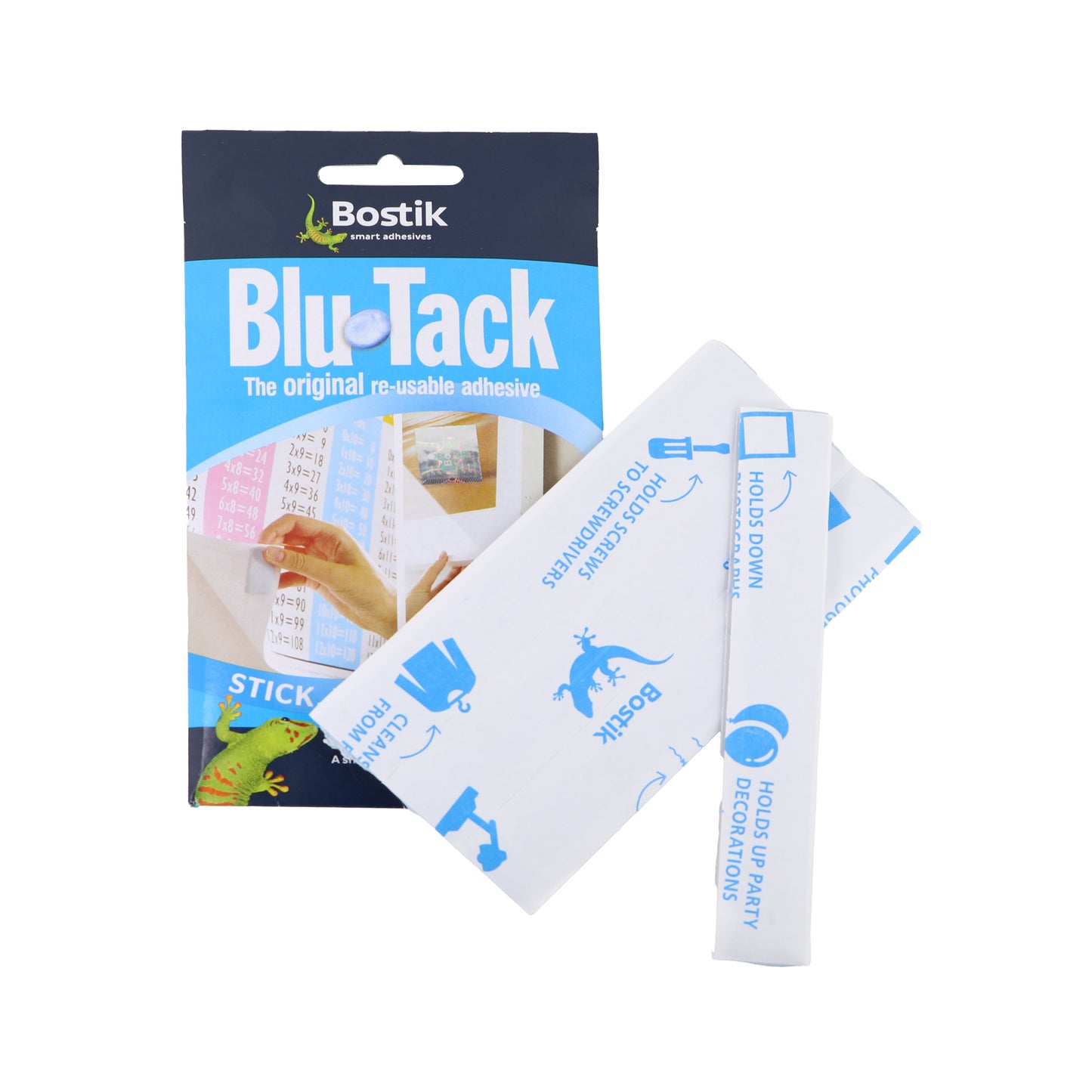 Bostik Blu-Tack Reusable Adhesive – 75g Non-Toxic Multipurpose Sticky Tack for Posters, Decorations & Crafts
