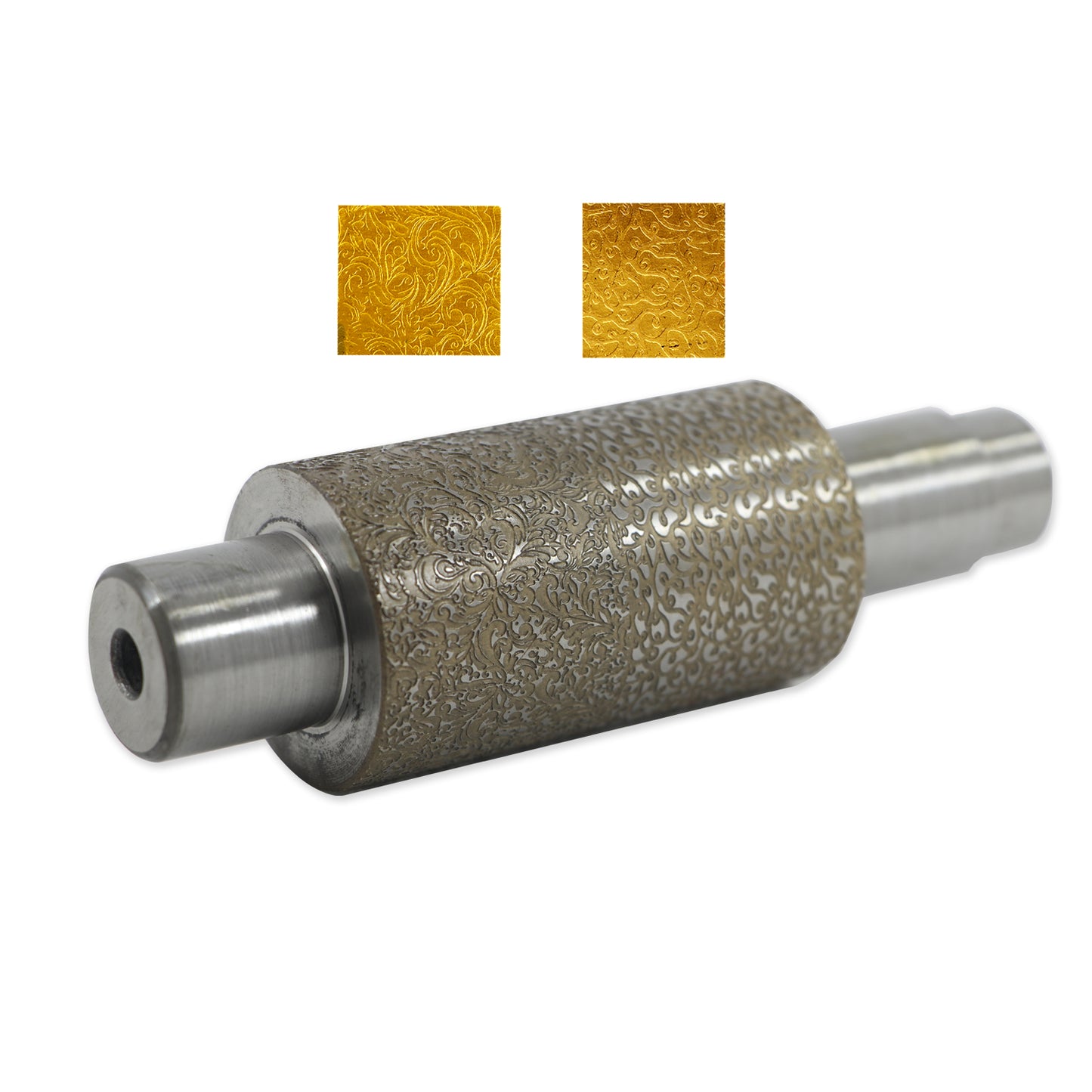 Gold and silver sheet embossing roller tool