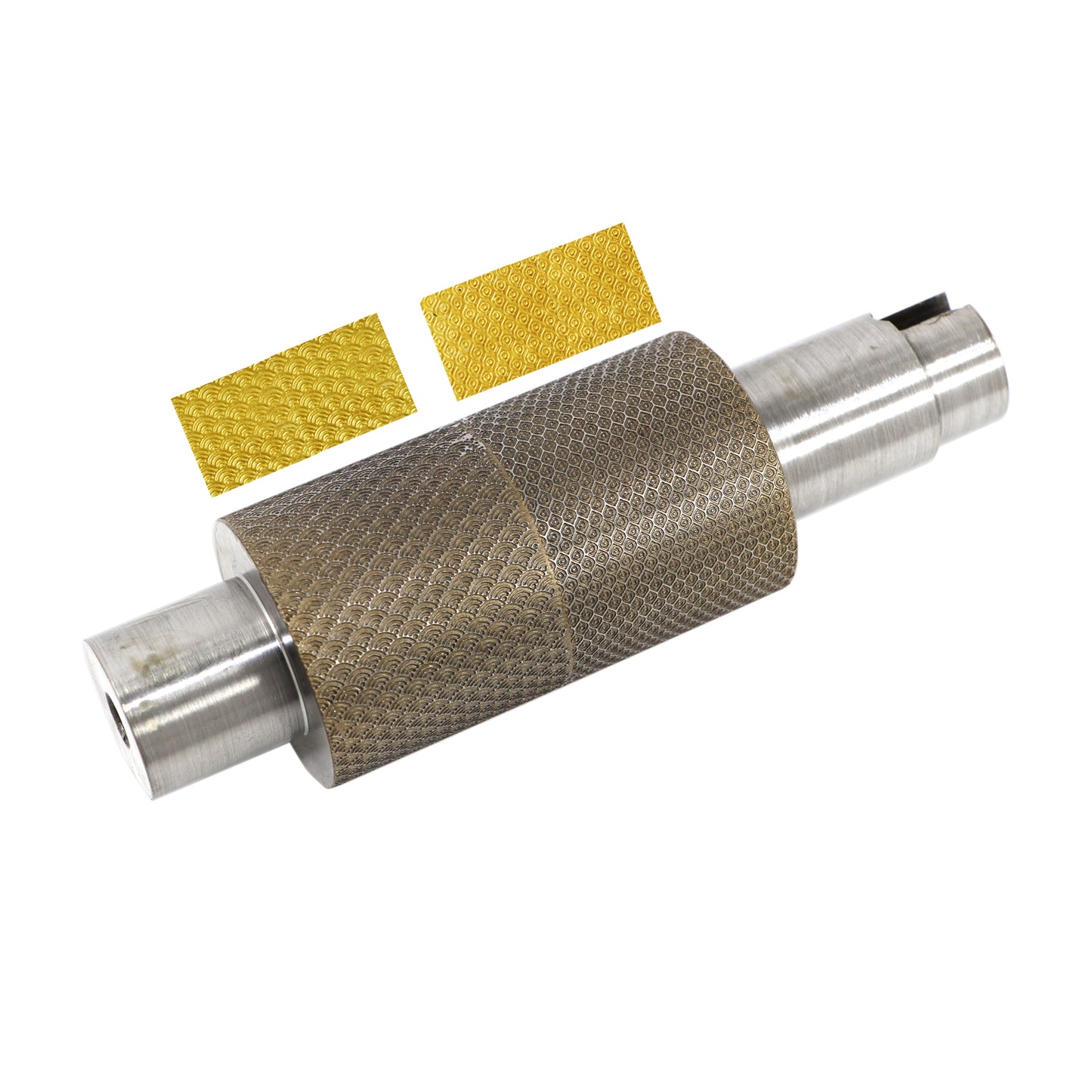 Jeweltech 3-Inch 651+675 Computer Design Roller for Sheet Rolling Machine – Patterned Roller for Gold & Silver Sheet Designing Design no. 125+742