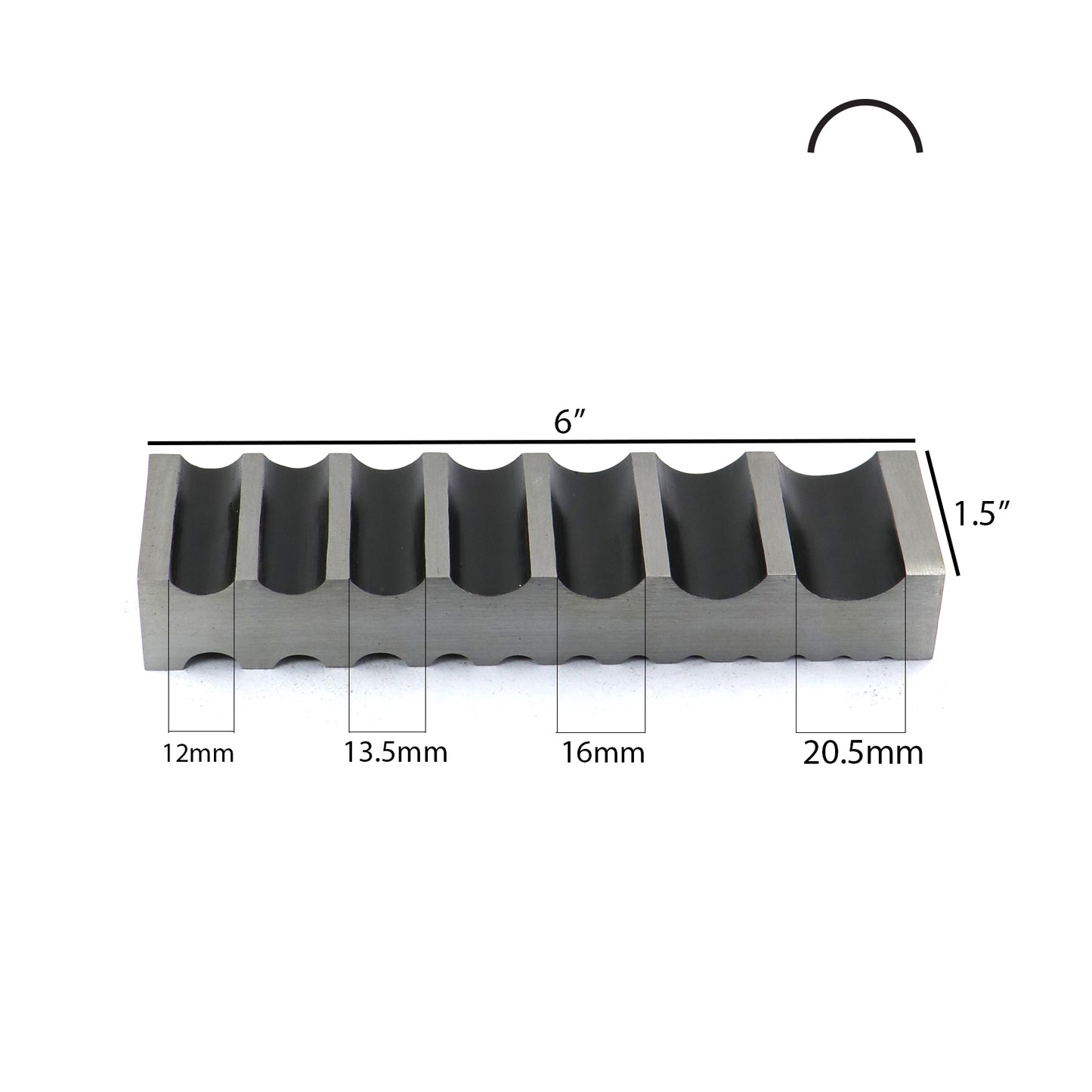 Surya Double Side Round Wire Forming Die – 19 Groove, 4mm to 19.5mm – Jewelry Making Tool