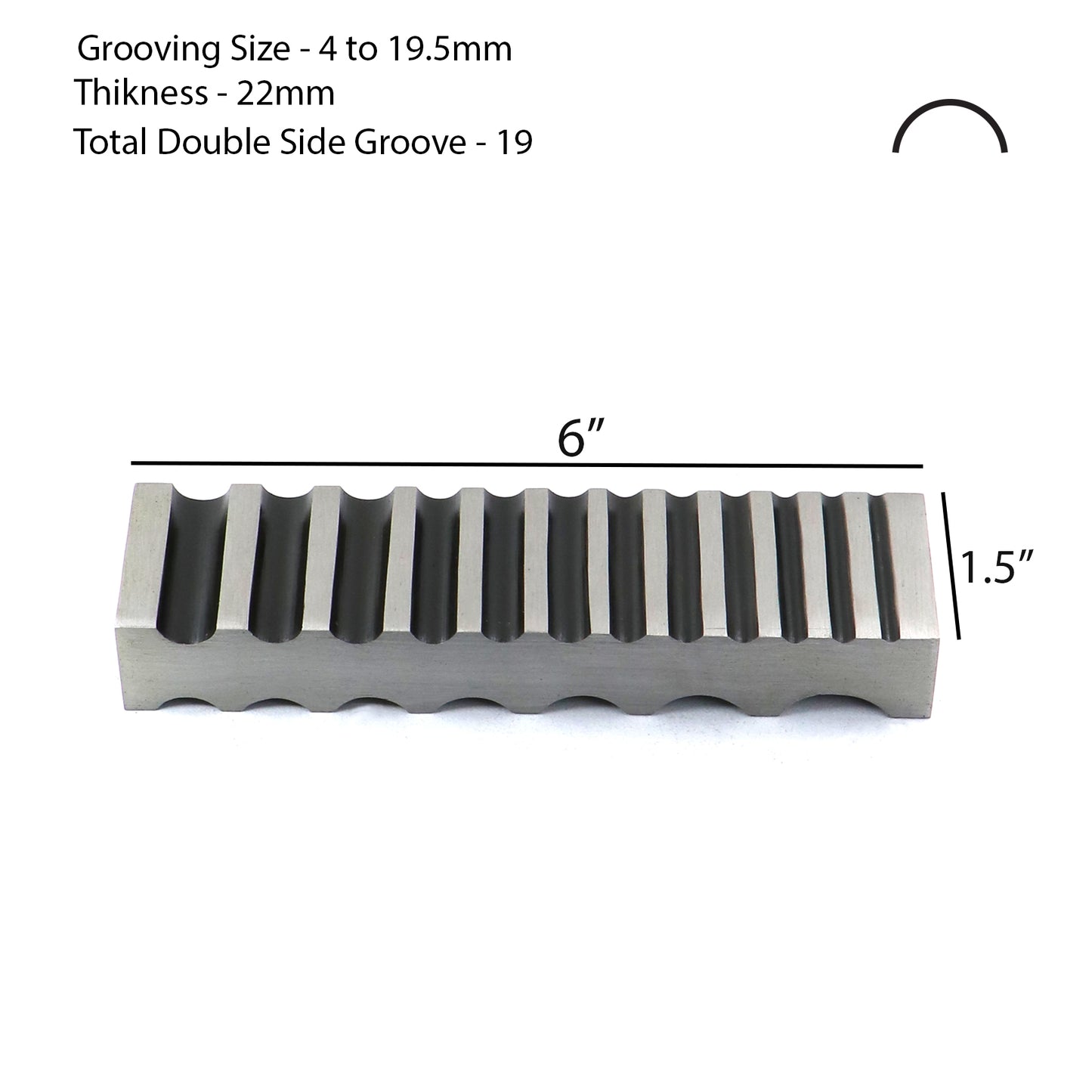 Surya Double Side Round Wire Forming Die – 19 Groove, 4mm to 19.5mm