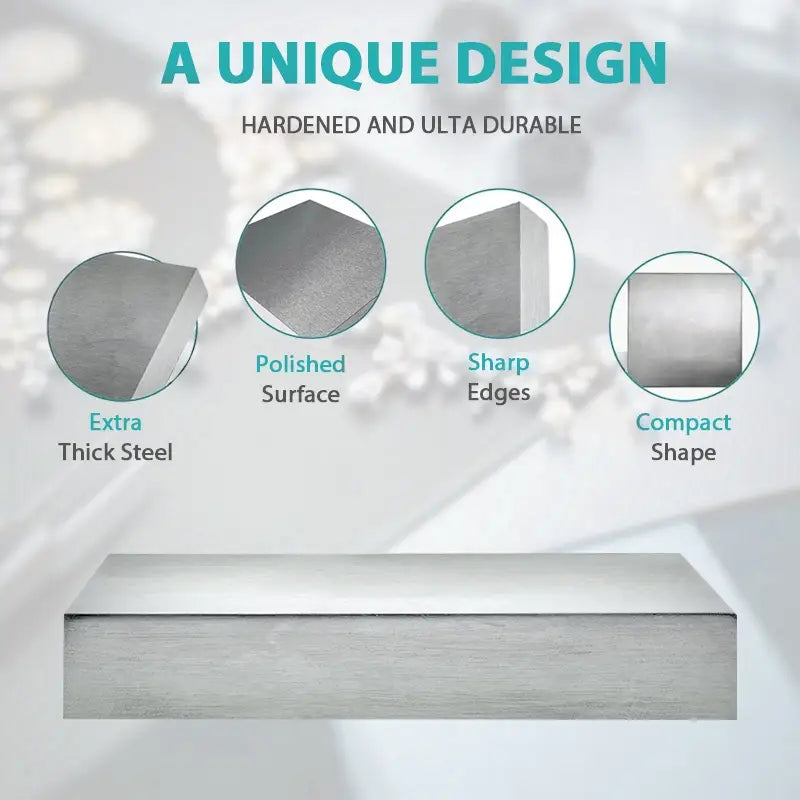 Flat Iron plate for stamping and jewellery work
