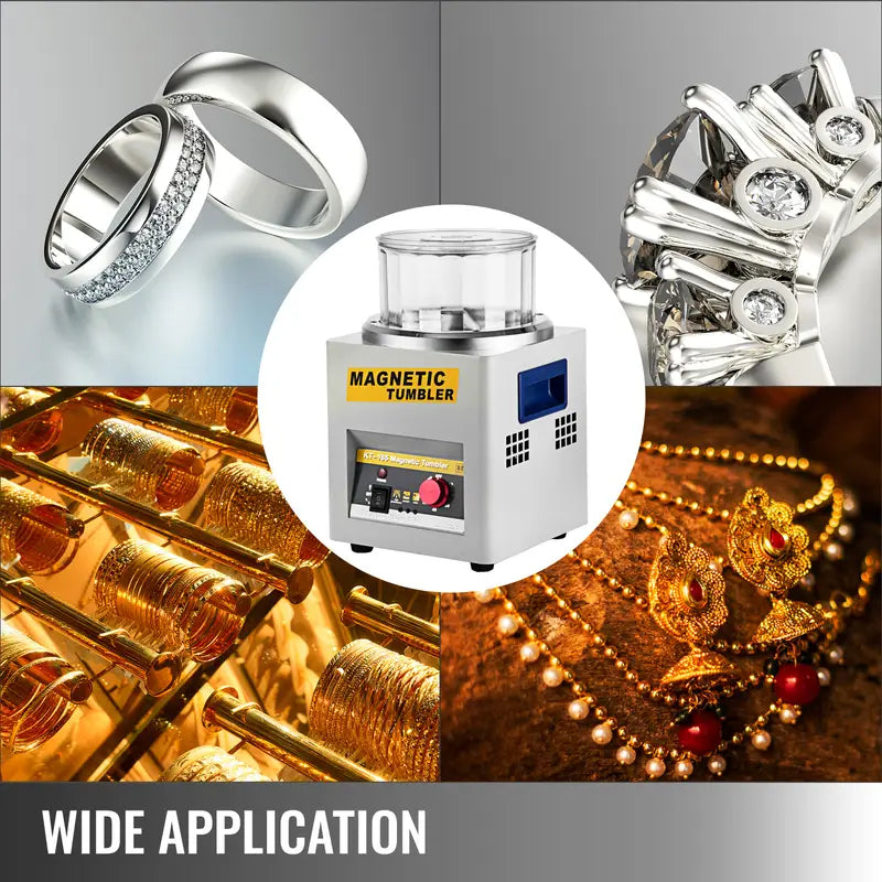 Jeweltech Magnetic Tumbler 500Gm Capacity – Include Magnet Pin 300Gm 2000 RPM