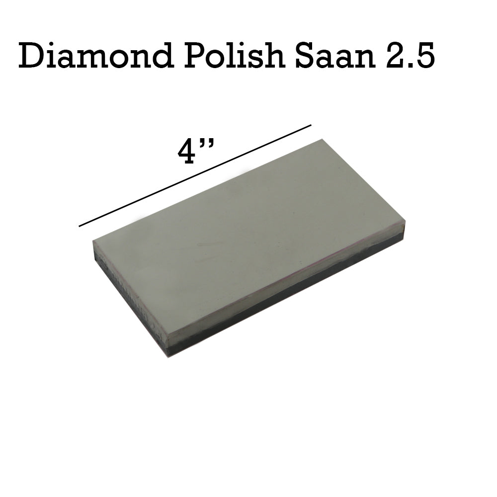 Diamond Polishing Saan 2.5 – Double-Side Stone for Carbon Tool Polishing & Finishing – 4"x2"