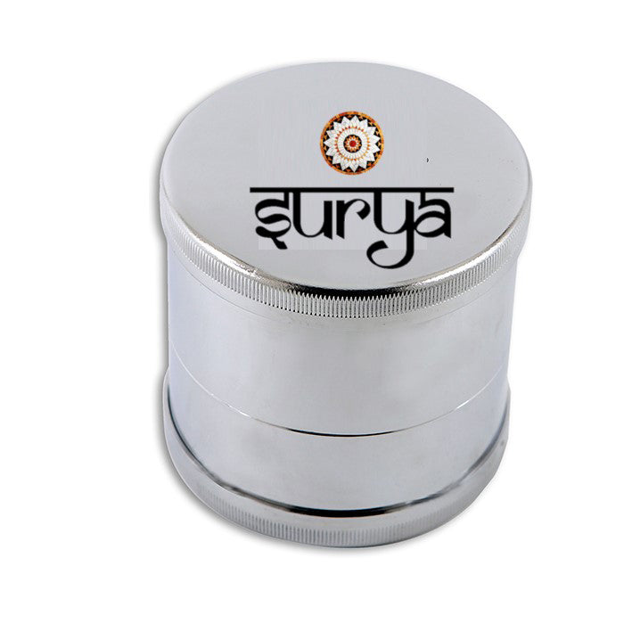 Surya diamond sorting chalni closed steel container with logo for gemstone and diamond grading with 40 sorting plates inside