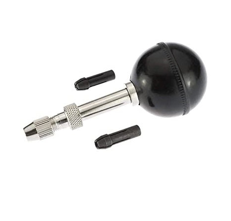 Revolving Chuck Handle with Ball Grip for Jewelry Making and Engraving - Includes 2 Collets