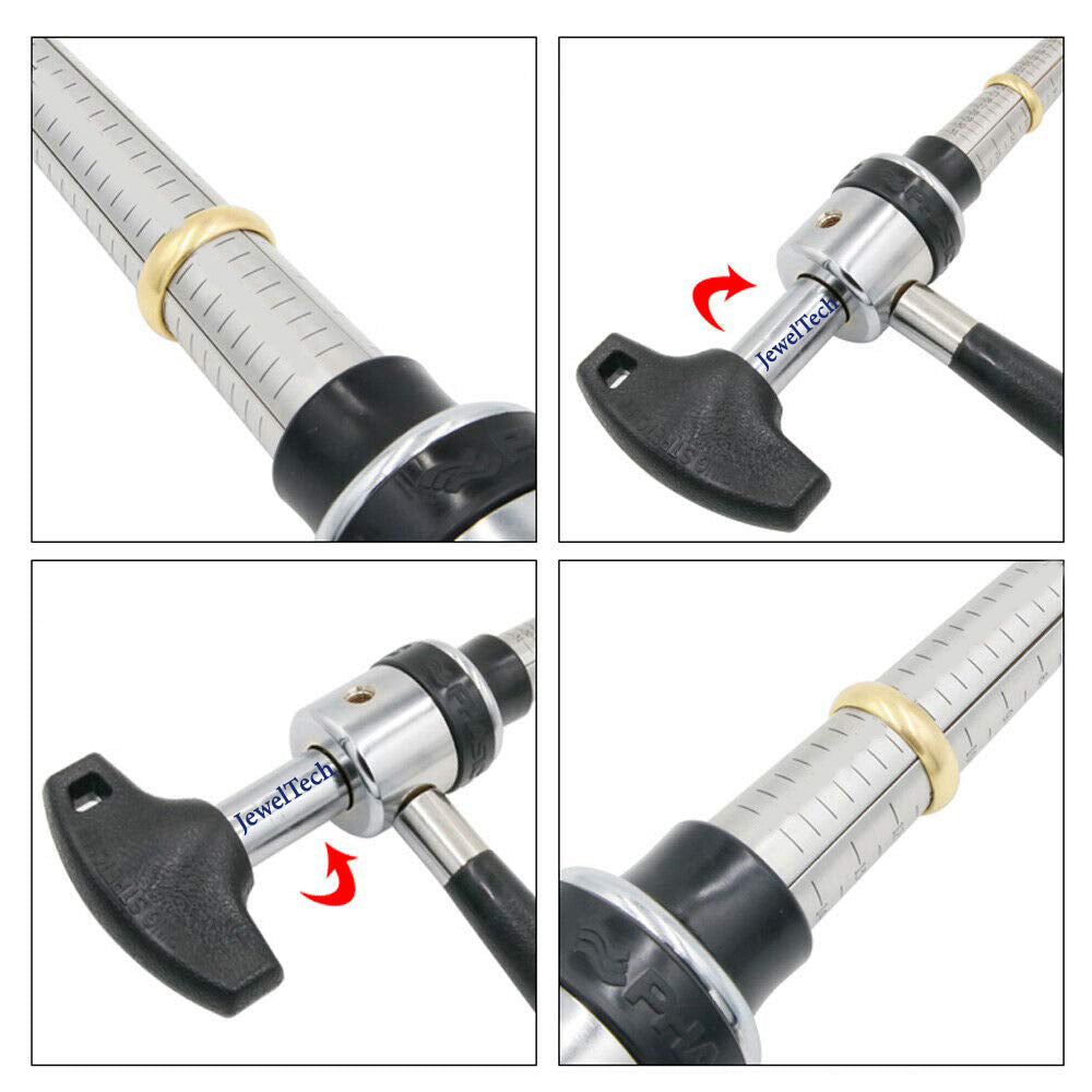 Manual ring expander tool with black grip used for gold ring resizing