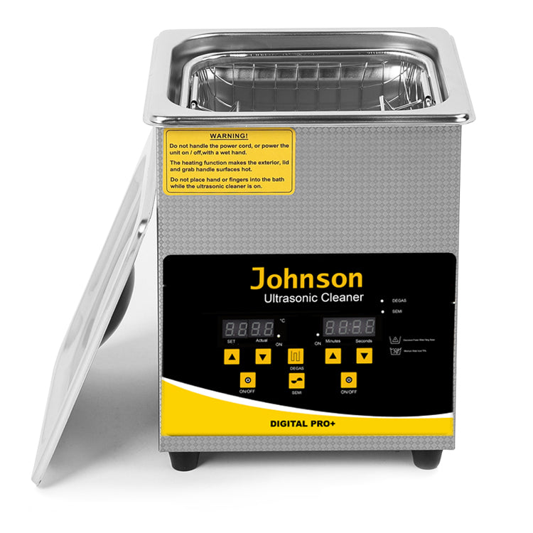 Compact ultrasonic cleaner for glasses, watches, and jewelry