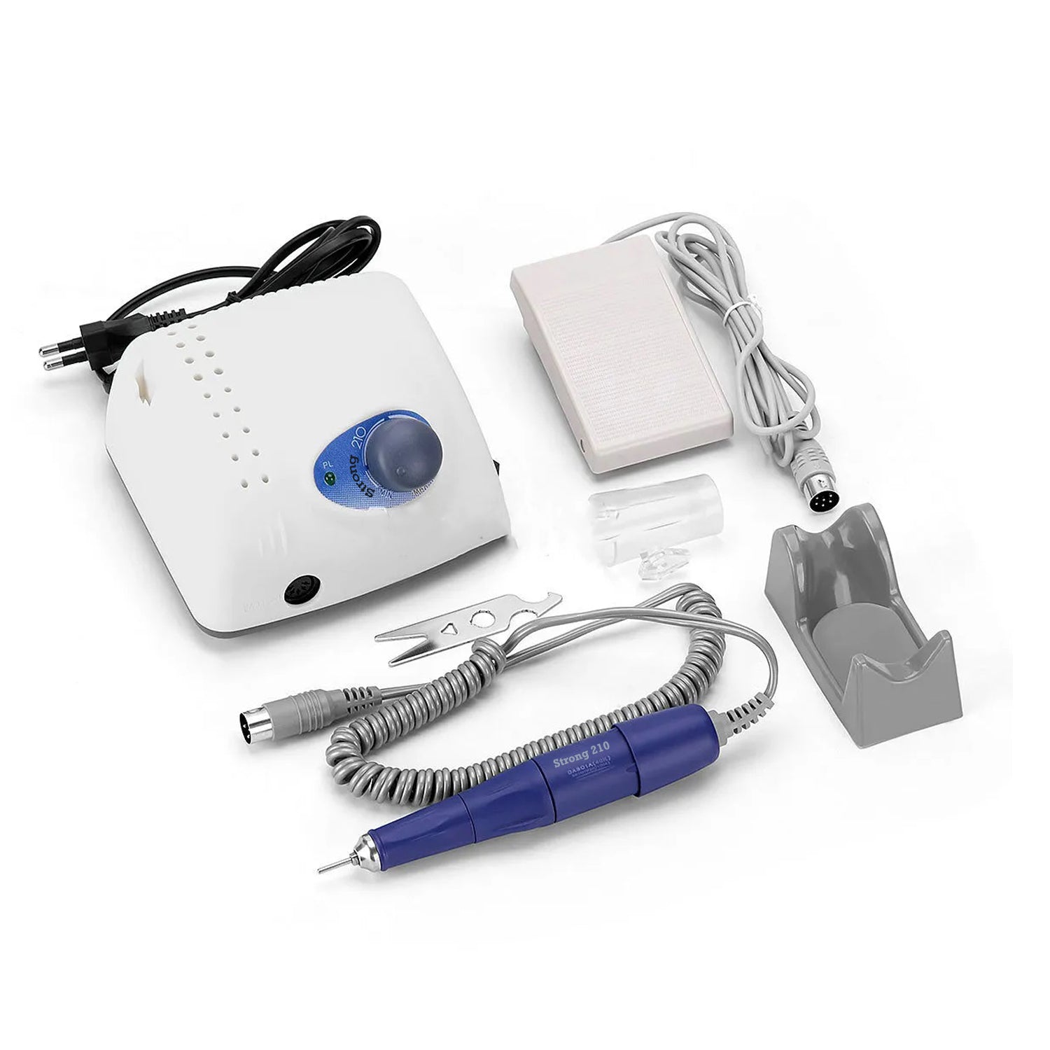 Saeshin Strong 210K Pro+ Motor with Handpiece, Foot Pedal, and Power Control