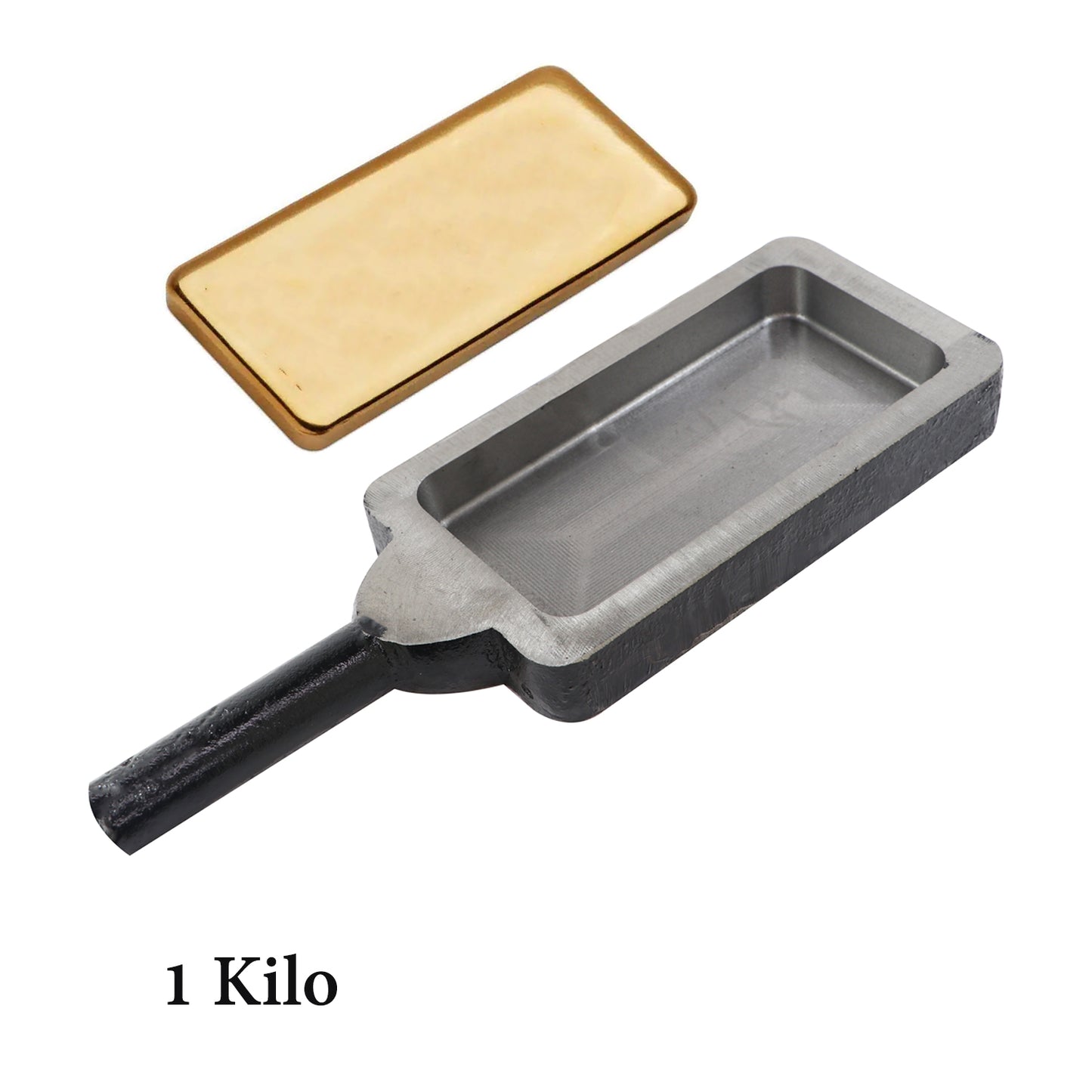 JEWELTECH Gold Silver Melting Reja 1Kg Capacity Ingot Mould