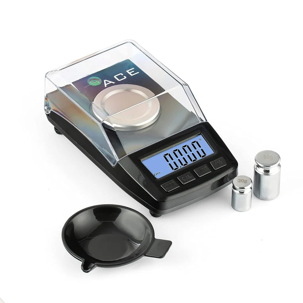 ACE CT-50 digital micro scale with 50g capacity and 0.001g precision for jewellery