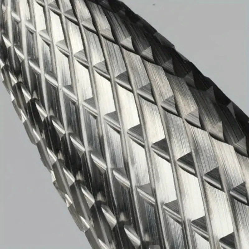 Heavy-duty carving burs with strong cutting edges for steel, ceramic, and glass