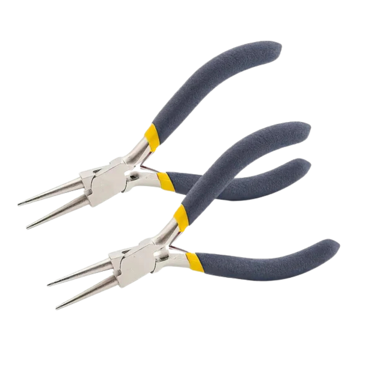 Jeweltech 2pcs Steel Nose Round Pliers Set