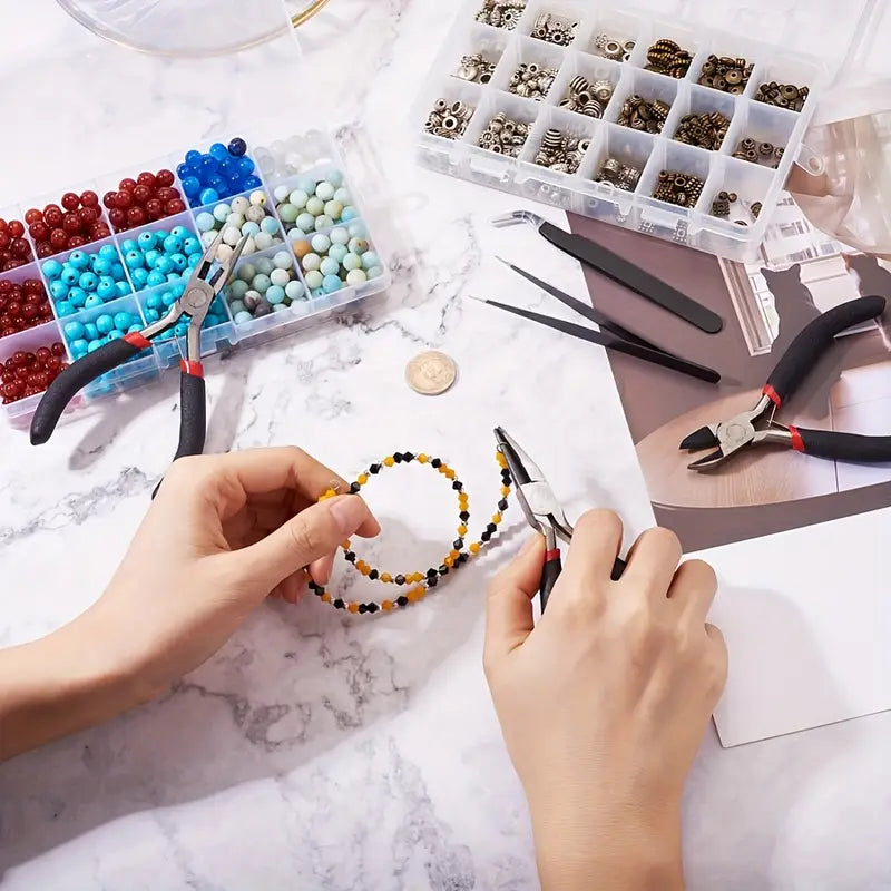 Wire working tool kit for handmade and DIY jewelry projects