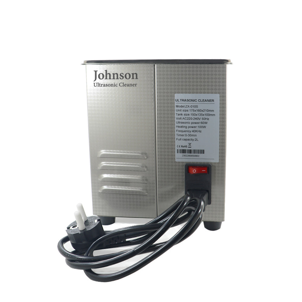 Professional-grade ultrasonic cleaner with stainless steel tank for deep cleaning