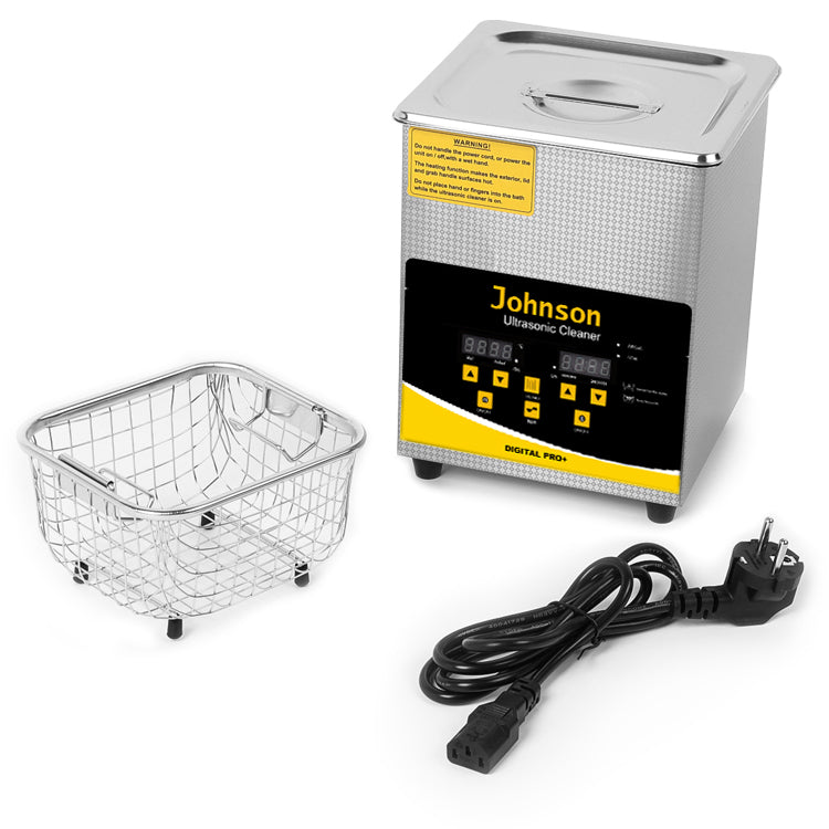 2L ultrasonic cleaner for jewellery, glasses, dentures, and dental tools