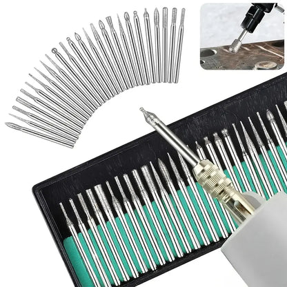 Diamond Grinding Needles Set – 2.35mm Shank for Rotary Tools