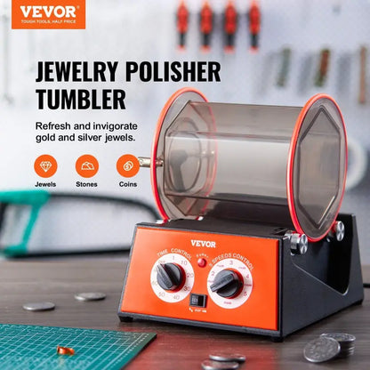 Jeweltech Rotary Tumbler for Jewelry, Stones, and Coins