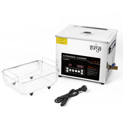 Surya 10L Ultrasonic Cleaner Machine with Digital Timer