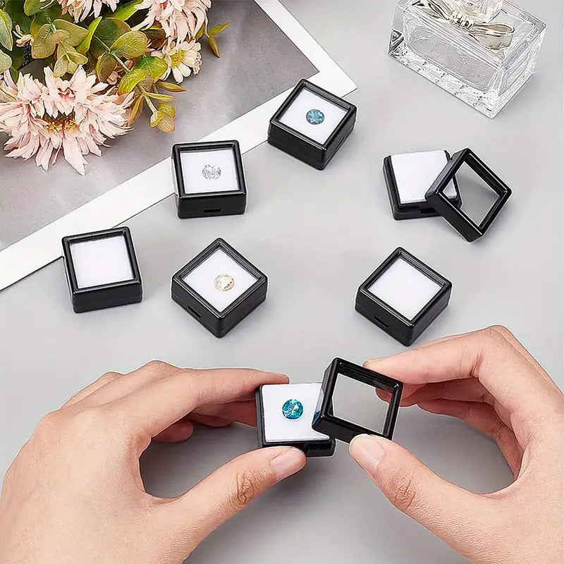 gemstone display boxes set of 36