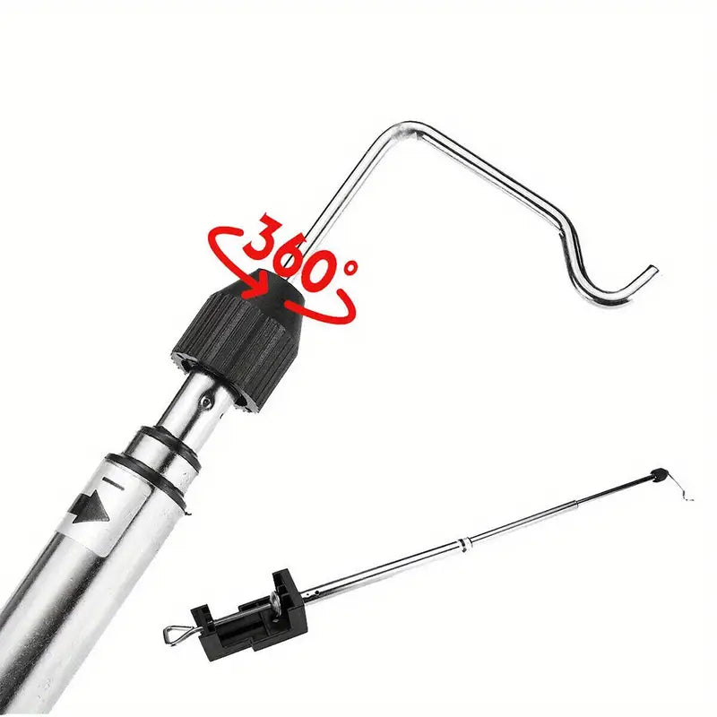 Adjustable Rotary Tool Stand with Steel Rod and Clamp