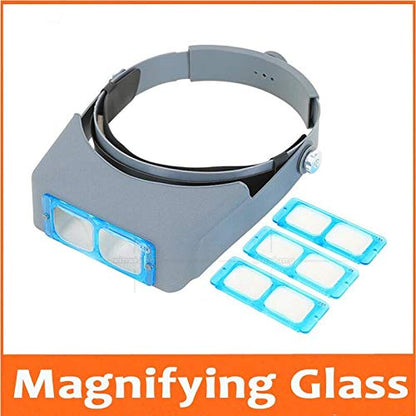 Optivisor Headband Magnifier with 5 Lenses for Stone Setting and Jewelry Work

