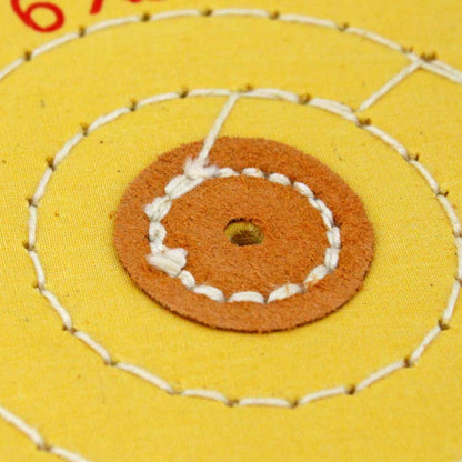 Yellow Stitched Polishing Wheel