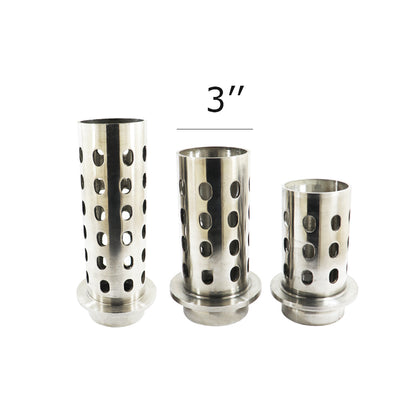 3.5” steel flask with casting holes