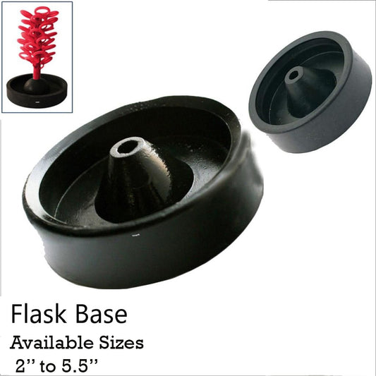 Surya Casting Flask Base for Jewelry – Sizes 2" to 5.5" – Rubber Investment Flask Base for Wax Tree Holding