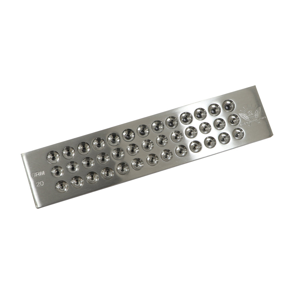 Tungsten carbide fineness drawplate SRM-20 with 52 holes for jewelry wire drawing and shaping work