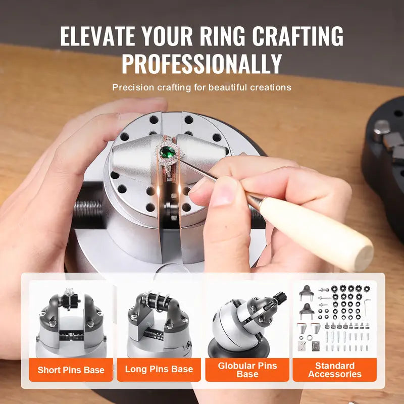 Precision Engraving Block with Coaxial Jaws for Stability