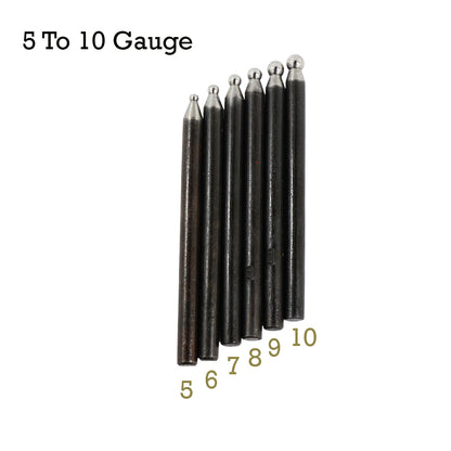 Jeweltech 6pcs doming punch set for jewelry metal shaping – gauges 11 to 15 hardened steel gudiala tools


