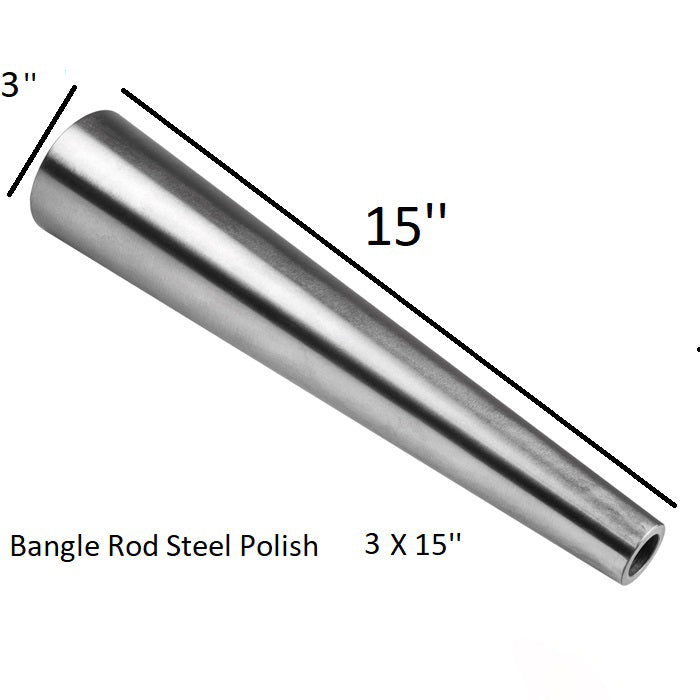 steel rod for round bangle shaping in jewelry making