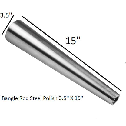 Steel bangle forming mandrel for artisans, goldsmiths, and bangle manufacturers