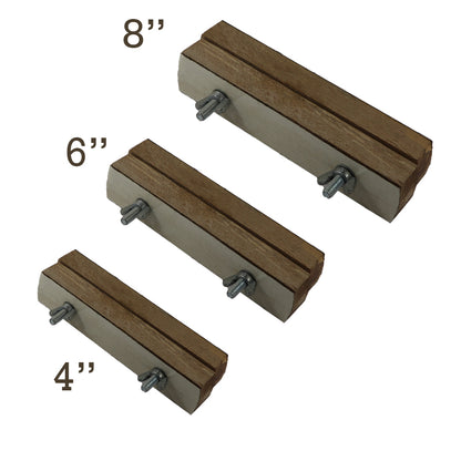 Jeweltech Wooden Ring Vice Holder – Adjustable Clamp in 4", 6", 8" for Jewelry Crafting and Stone Setting

