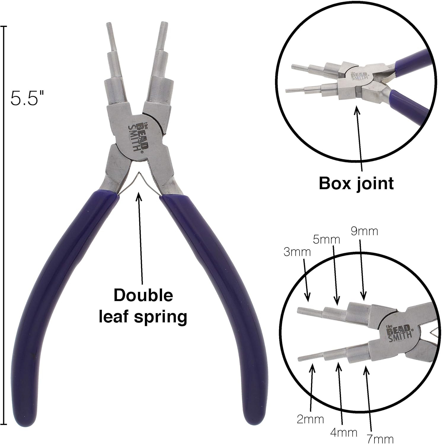 Jeweltech Three Step Wire Wrapping Plier – 2mm, 4mm, 6mm Multi-Size Jewelry Loop Maker Tool
