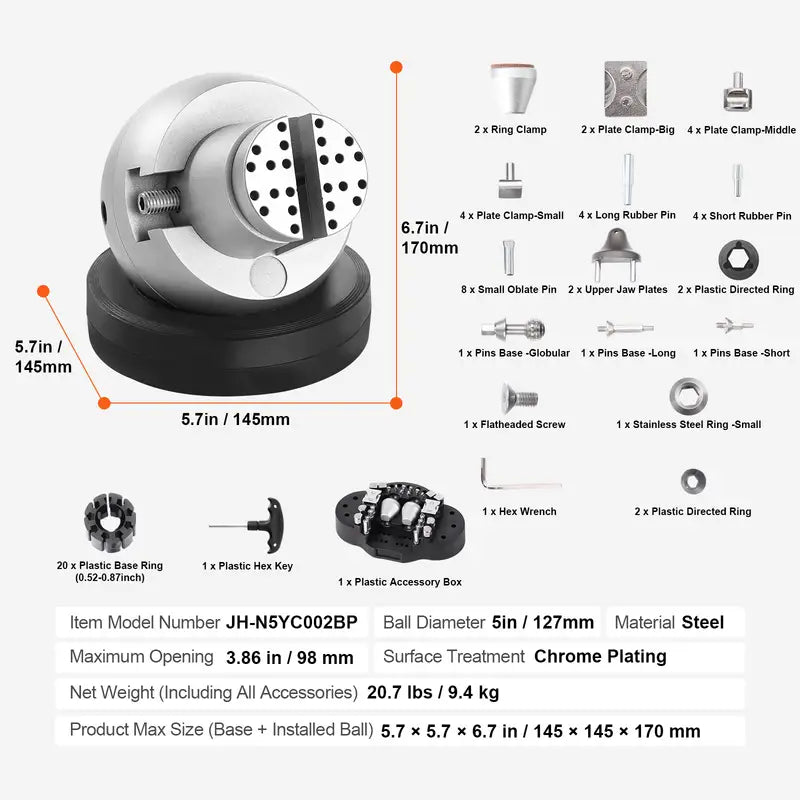 Adjustable Jaw Vise for Rings, Pendants, and Gemstones