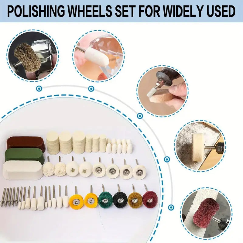 Dialux Pack of 72pcs Polishing Wheel Polishing Kit