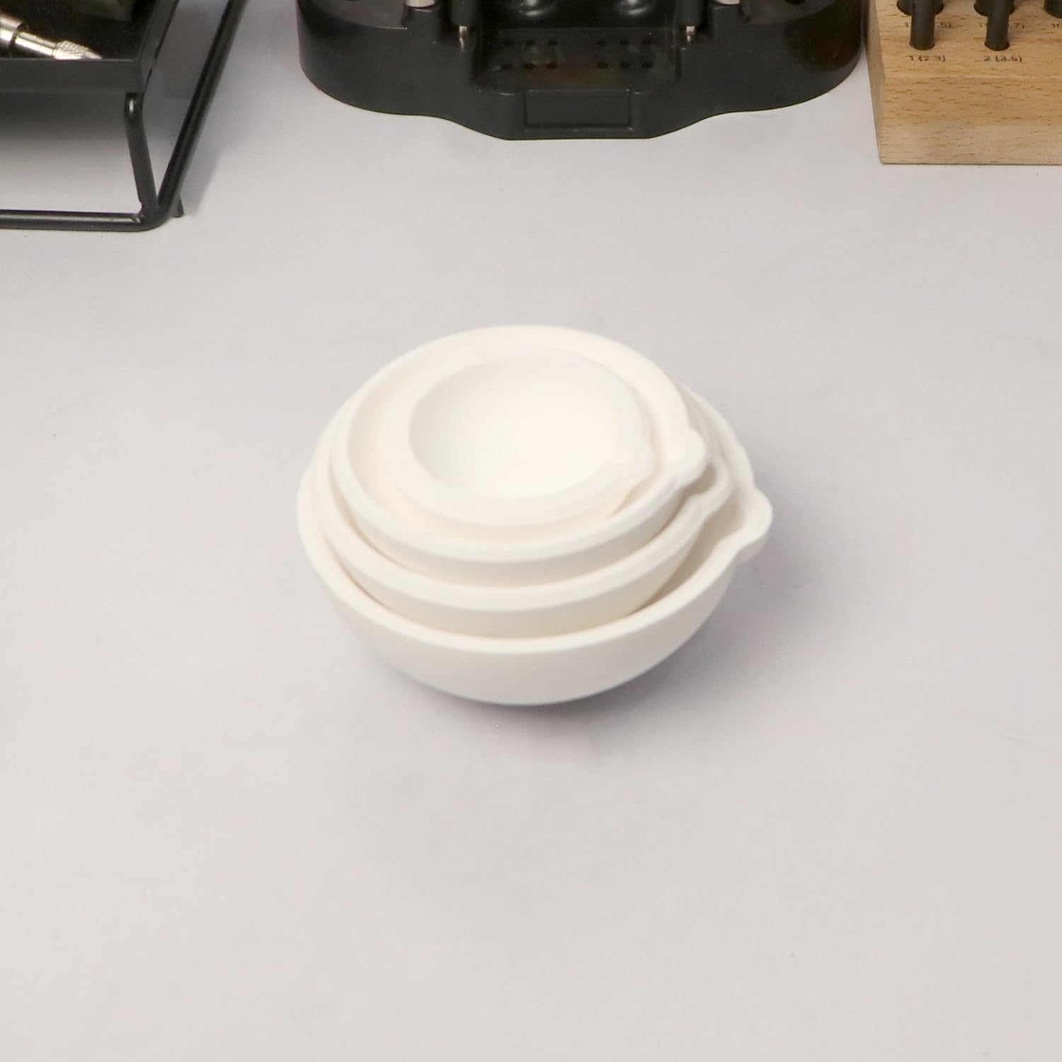 Ceramic crucible used for copper and brass melting with torch