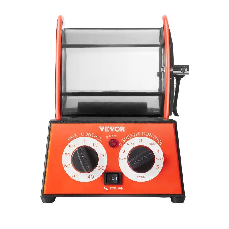 Heavy-duty Jewelry Polishing Tumbler with 5-speed control