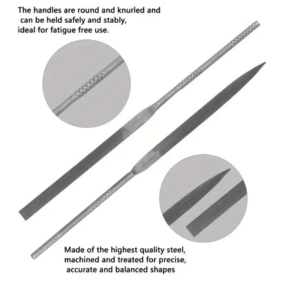 10 pcs precision steel needle files for jewelry and models