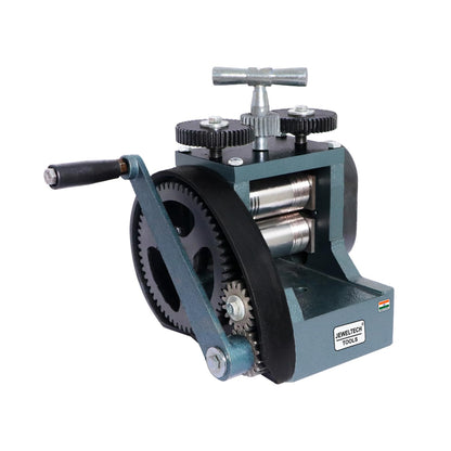 Heavy Duty Rolling Mill Machine for Goldsmiths and Silversmiths – Jeweltech 4 inch Wire and Sheet Roller
