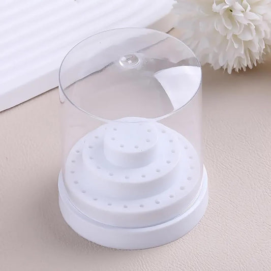 Jeweltech Nail Drill Bit Holder with Transparent Cover – Empty Stand
