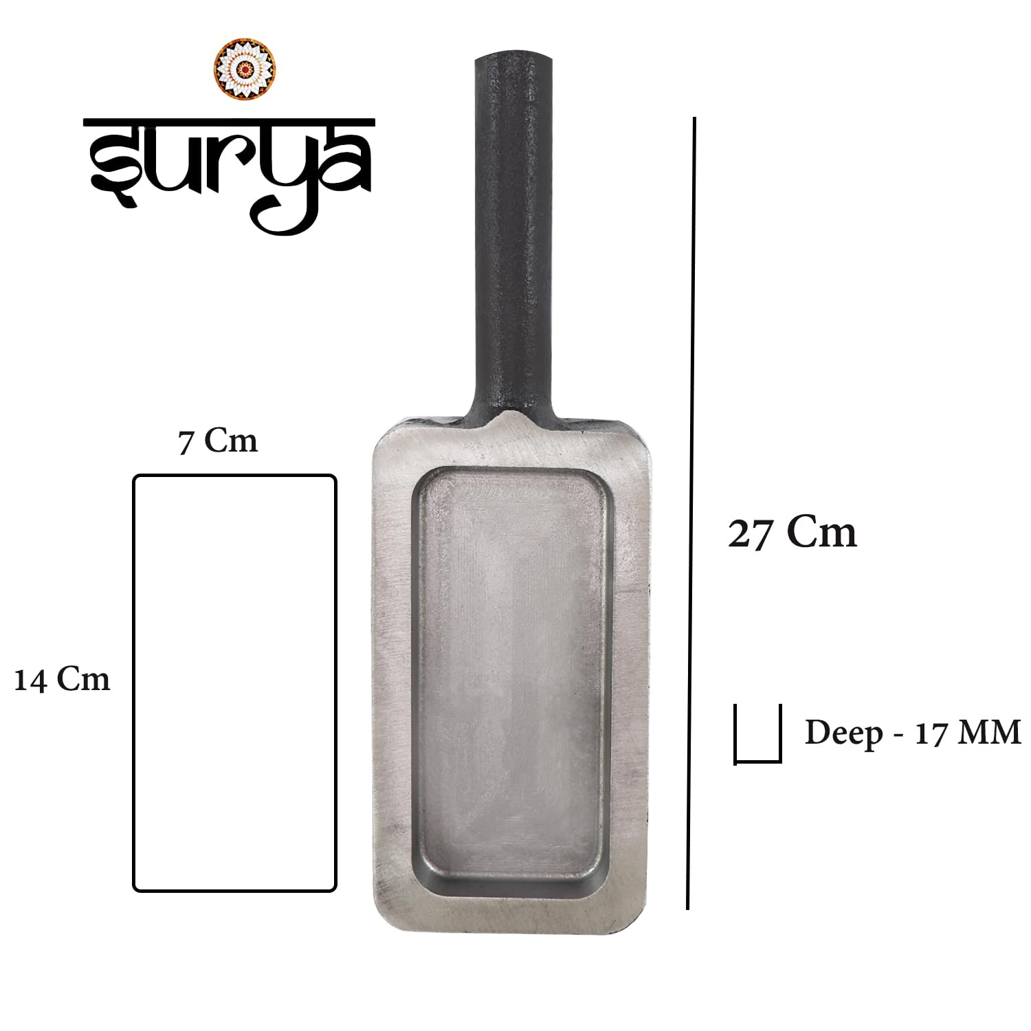 "JEWELTECH 1Kg Gold and Silver Ingot Mould - Heavy Duty Reja Frame for Bullion Bar Casting  Professional Jewelry Melting Tool"