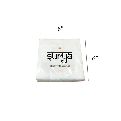JEWELTECH 6x6 Fireproof Cotton | Cerawool Pack of 5 - Ideal for Safeguarding Precious Gold and Silver Jewelry Creations