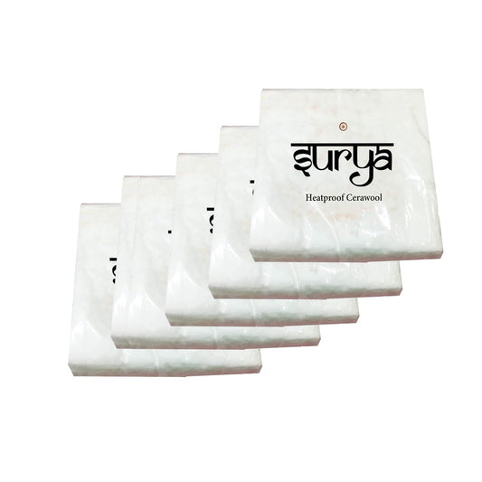 JEWELTECH 6x6 Fireproof Cotton | Cerawool Pack of 5 - Ideal for Safeguarding Precious Gold and Silver Jewelry Creations